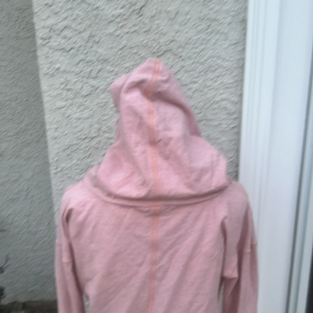 Lululemon Stress Less Funnel Cowl Neck Peach Hoodie Pullover Women's Size 6 - Picture 6 of 9